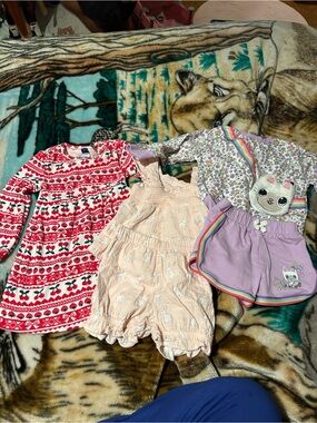 Bundle of 2 two piece sets and a dress